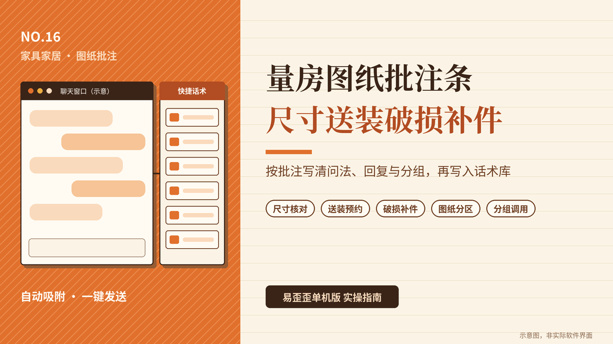 易歪歪单机版家具客服量房图纸批注封面图