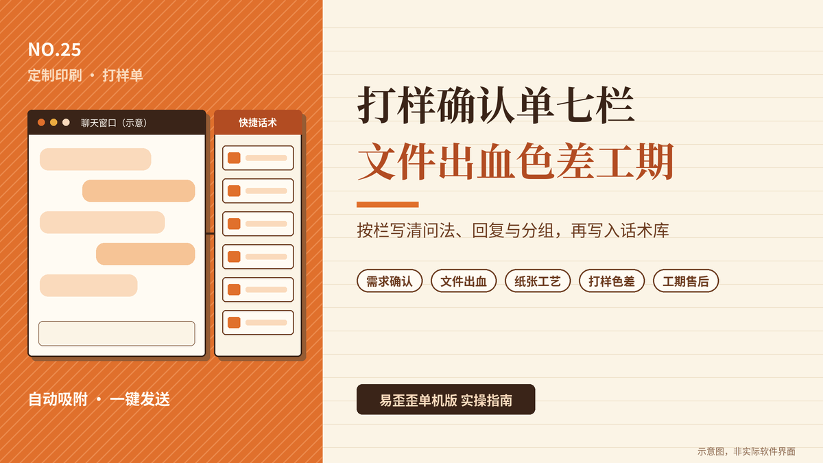 易歪歪单机版定制印刷打样单封面图