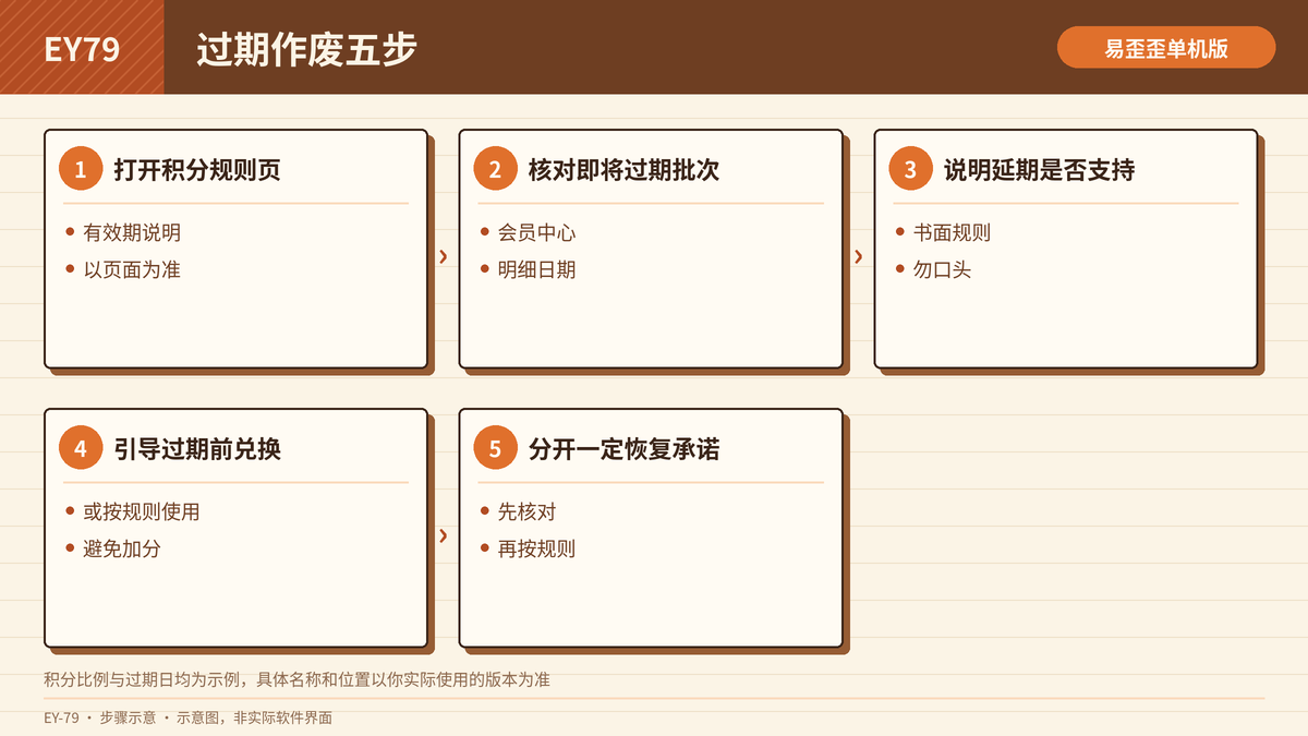 积分过期作废核对步骤示意图
