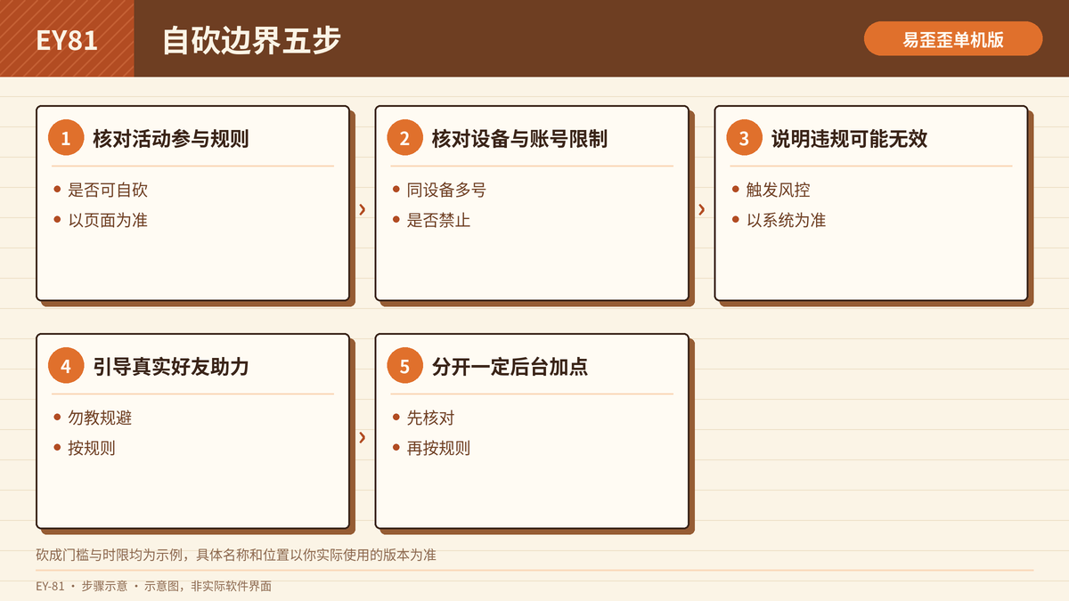 砍价自砍边界核对步骤示意图