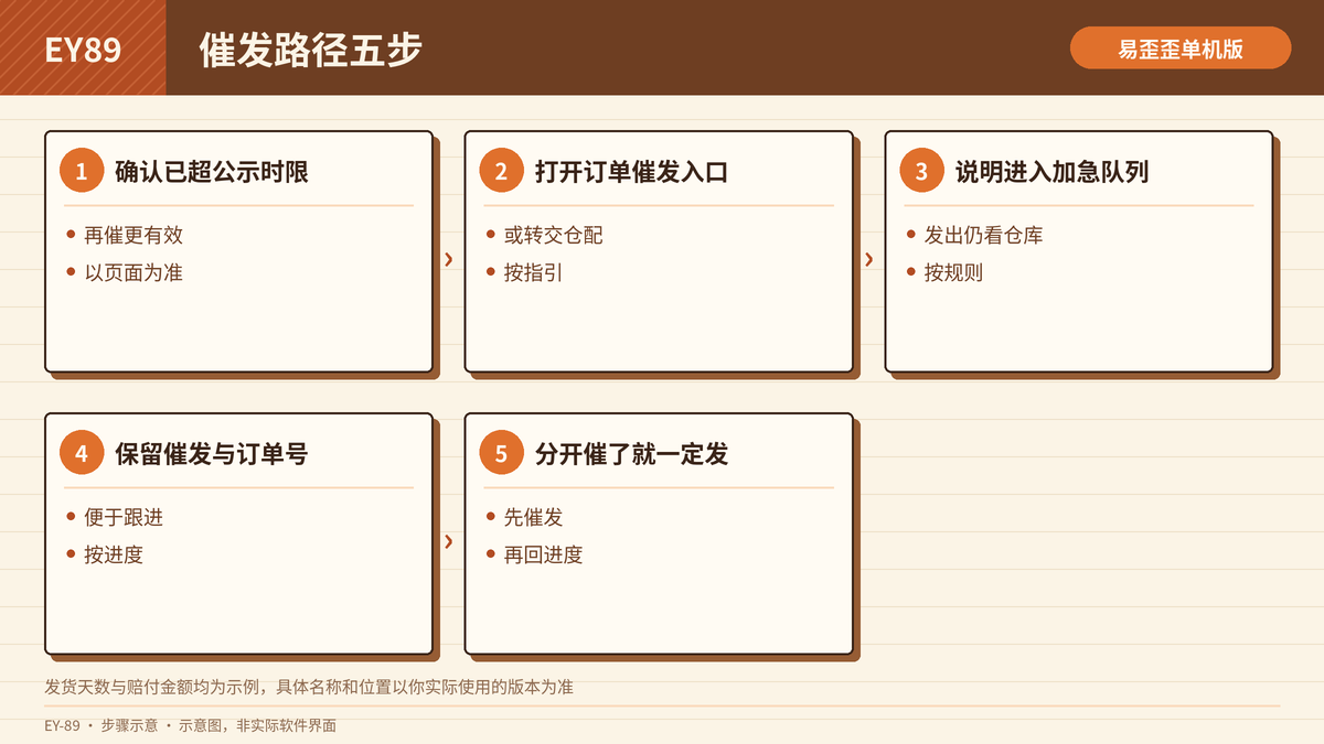 发货催发路径核对步骤示意图