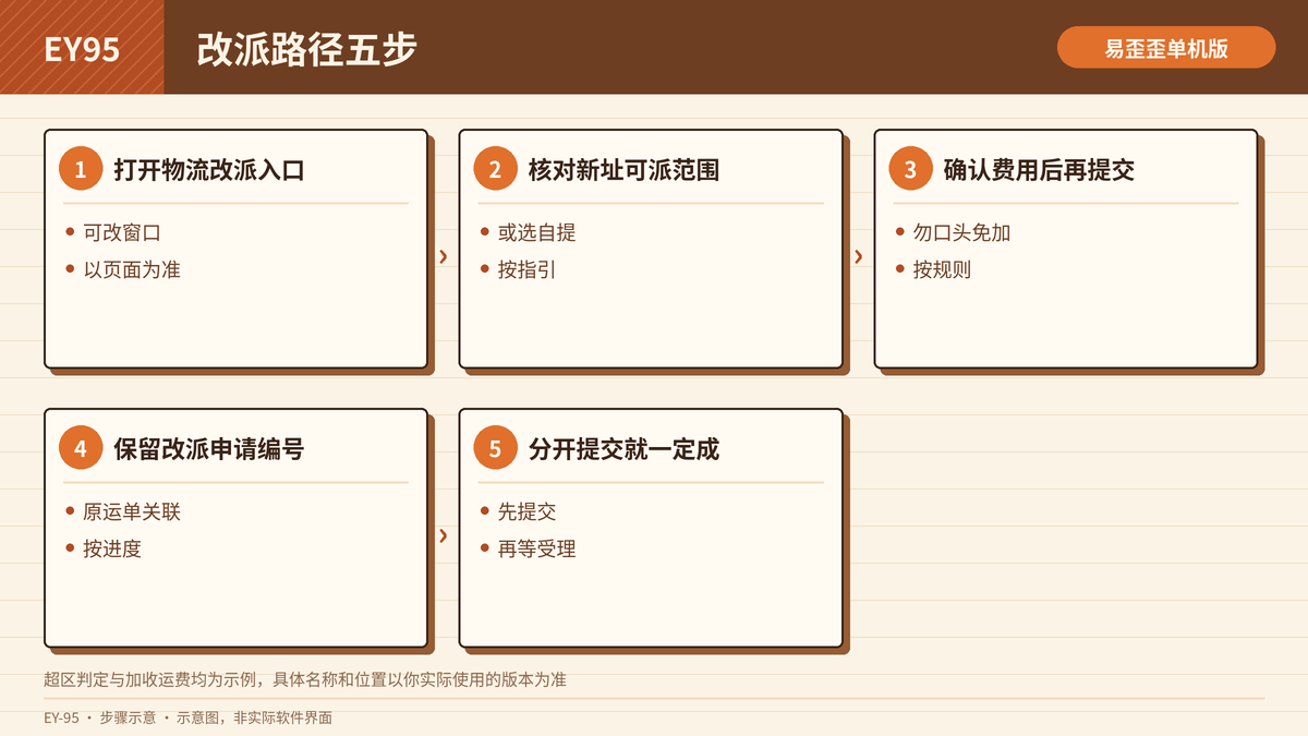 超区改派路径步骤示意图